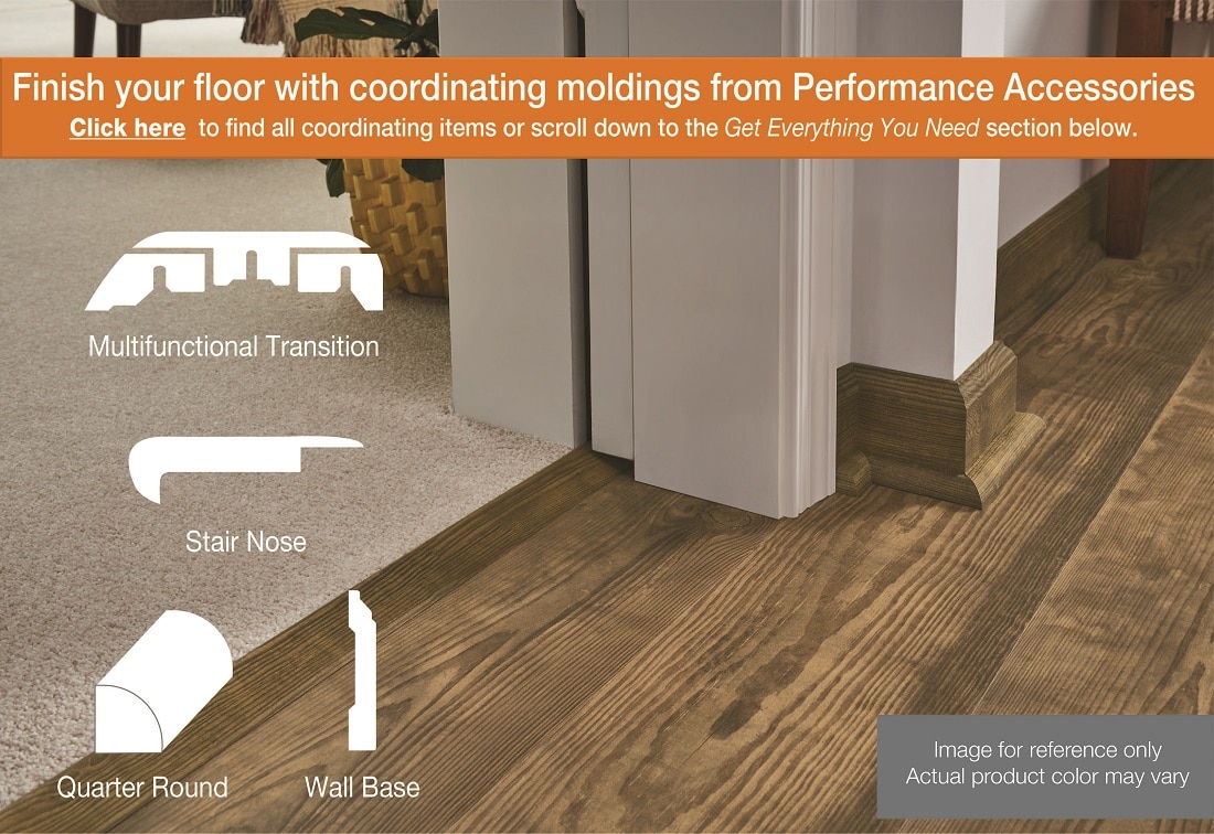 Coordinating floor moldings for use with TrafficMaster vinyl floors